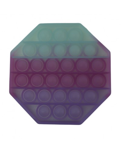 Игра антистрес Pop it Восьмиугольник,12,5*12 см, меняет цвет на солнце GB-211